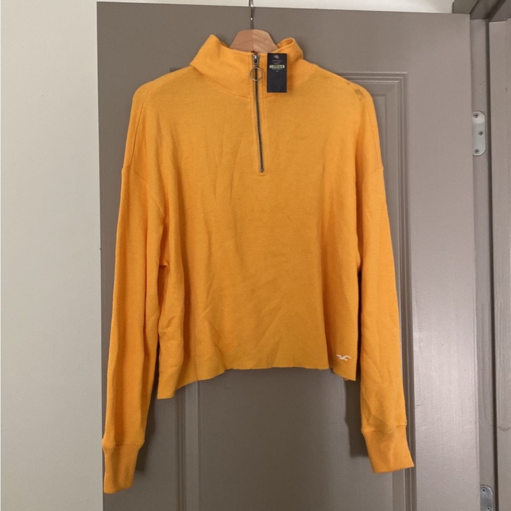 Half Zip Sweatshirt Long Sleeve - Women M